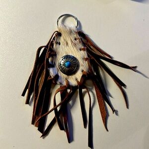Cowhide Keychain